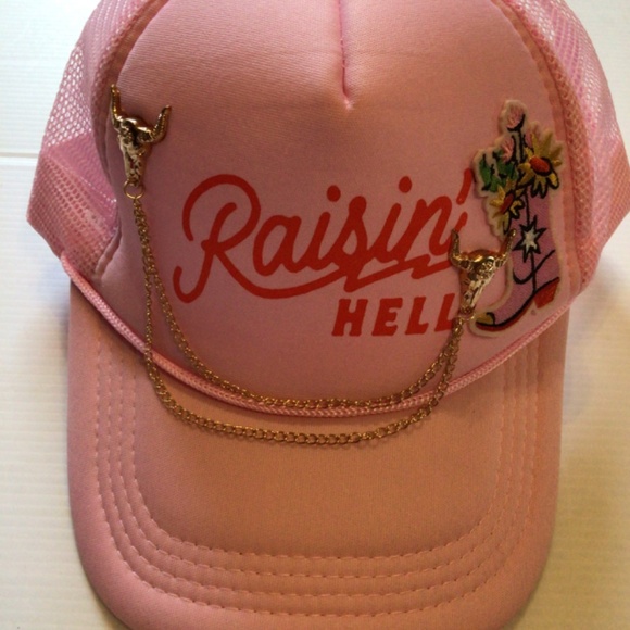 New! Upcycled Ruxpinsrags raisin hell trucker - Picture 2 of 6